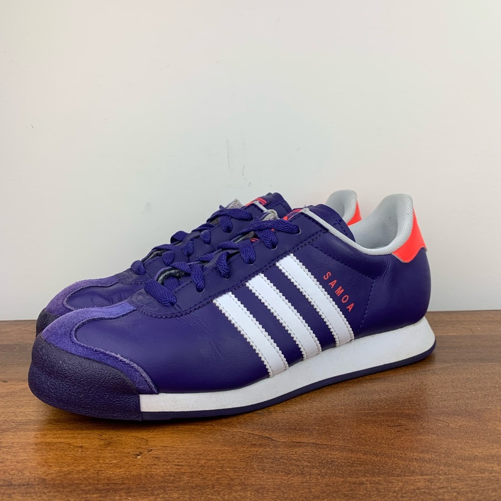 Adidas Samoa Shoes Sneakers Purple Coral Size Youth 5.5 / Womens 6.5 Used G59966